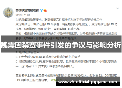 魏震因禁赛事件引发的争议与影响分析